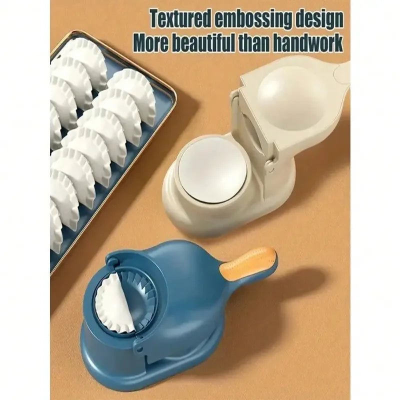 1-piece 2-in-1 Manual Dumpling Maker | Fast Dumpling Press Machine for Kitchen with anti stick design and easy cleaning