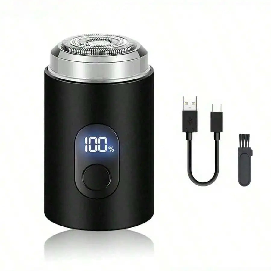 Rechargeable Electric Shaver For Men, Digital Display, Compact & Portable, Suitable For Business Travel And Men's Holiday Gift ，Cordless Detachable Electric Shaver For Face，Cordless Rechargeable Foil Shaver