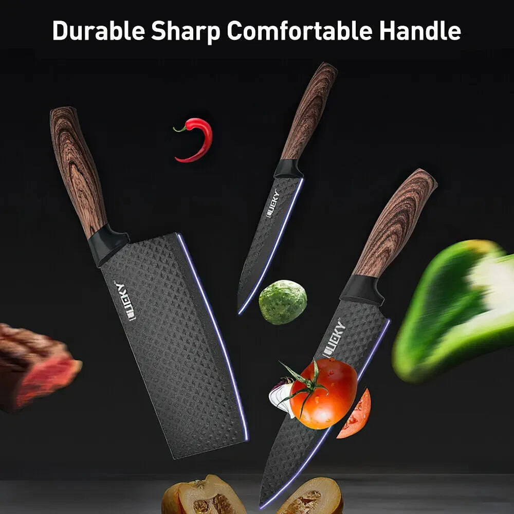 MDHAND Kitchen Knife Set Stainless Steel Knife, 6-Piece Kitchen Tool Set, Fruit Knife, Essential Cooking Tools for Restaurants
