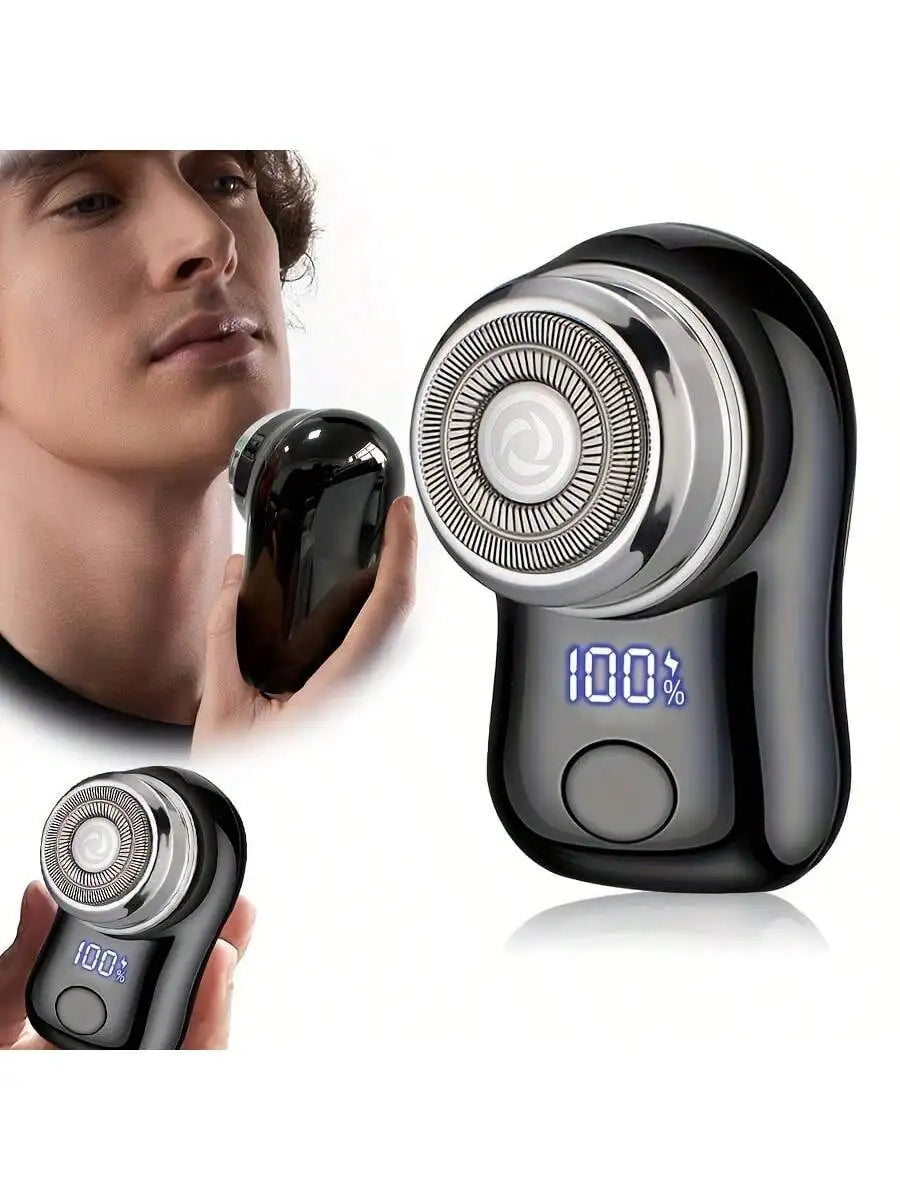 Rechargeable Electric Shaver For Men, Digital Display, Compact & Portable, Suitable For Business Travel And Men's Holiday Gift ，Cordless Detachable Electric Shaver For Face，Cordless Rechargeable Foil Shaver
