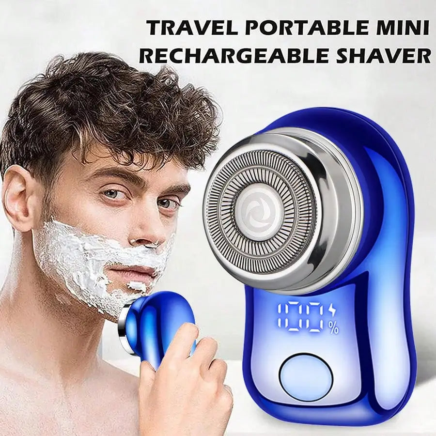 Rechargeable Electric Shaver For Men, Digital Display, Compact & Portable, Suitable For Business Travel And Men's Holiday Gift ，Cordless Detachable Electric Shaver For Face，Cordless Rechargeable Foil Shaver