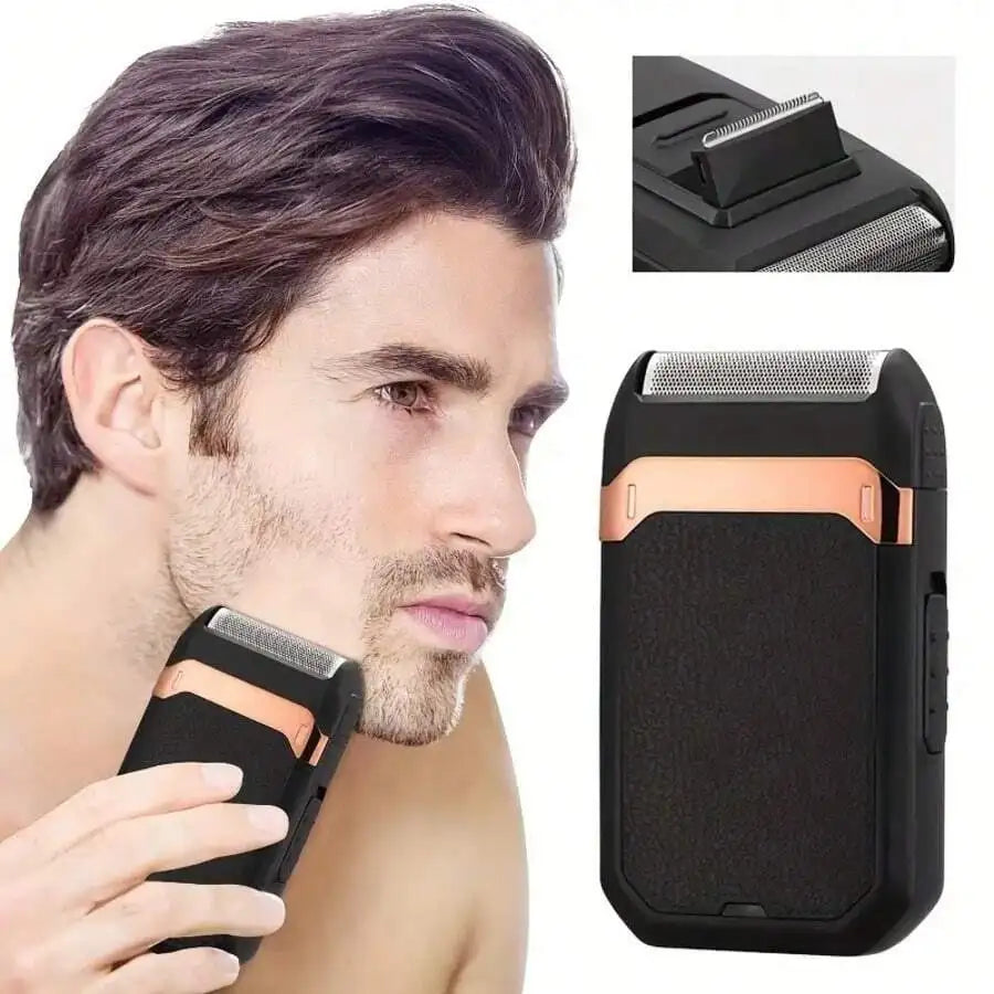 Rechargeable Electric Shaver For Men, Digital Display, Compact & Portable, Suitable For Business Travel And Men's Holiday Gift ，Cordless Detachable Electric Shaver For Face，Cordless Rechargeable Foil Shaver